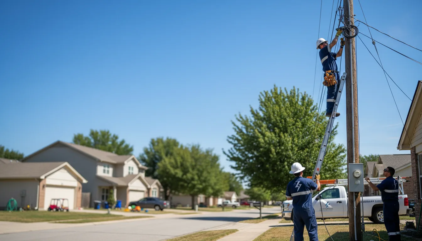 Residential electrician providing installation services in Richmond Hill, GA